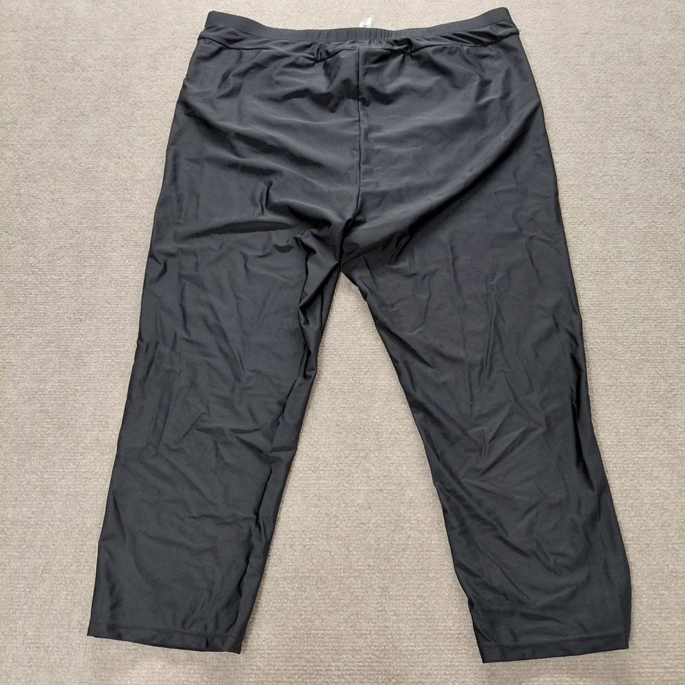 Hollipick Womens Swim Cover-Up Pants Deep Black Size 18W Plus NEW - Picture 3 of 10
